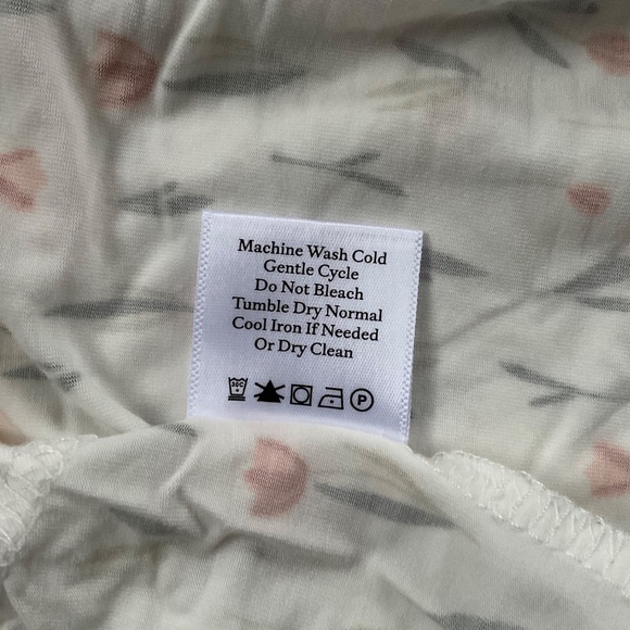 Cozy Earth Women’s Tulip Toile Short Sleeve Pajama Set Sz S Bamboo Luxury Soft - Picture 8 of 15